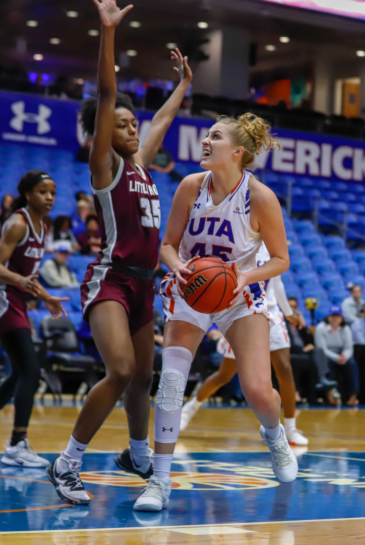 Photos: Lady Mavericks triumph over University of Arkansas at Little Rock Trojans 65-58