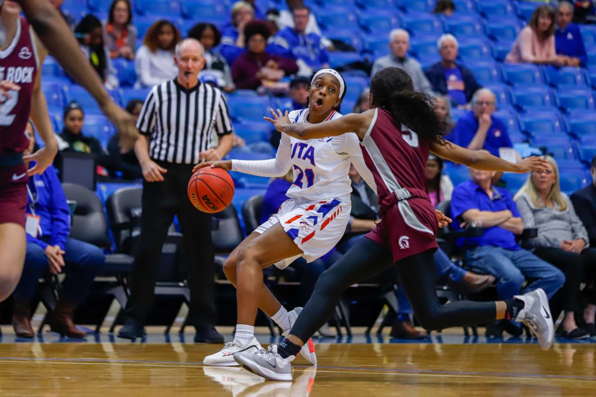 Photos: Lady Mavericks triumph over University of Arkansas at Little Rock Trojans 65-58