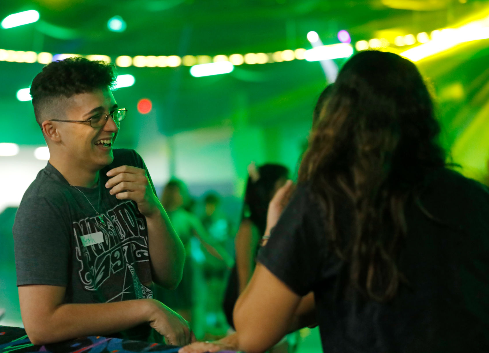 UTA, TCC students mingle at Baptist Student Ministry's Retro Skate Social