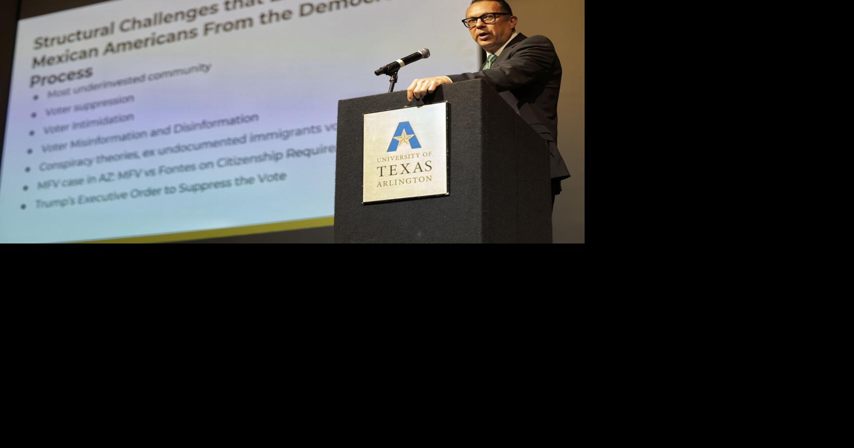 UTA’s CMAS lecture underscores importance of Latino voting power, civic