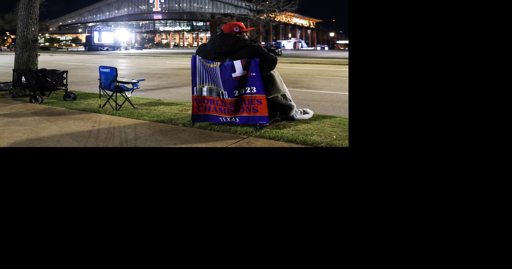 Texas Rangers fans camp out for the biggest party in Arlington ...