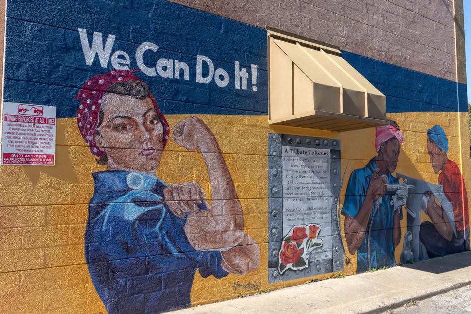 Local Girl Scouts Collaborate On Arlington Rosie The Riveter Memorial Rose Garden And Mural Life Entertainment Theshorthorn Com