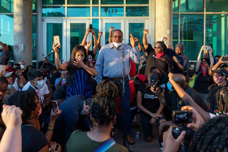 Photos: Protesters march in downtown Dallas demanding justice for black victims of police brutality