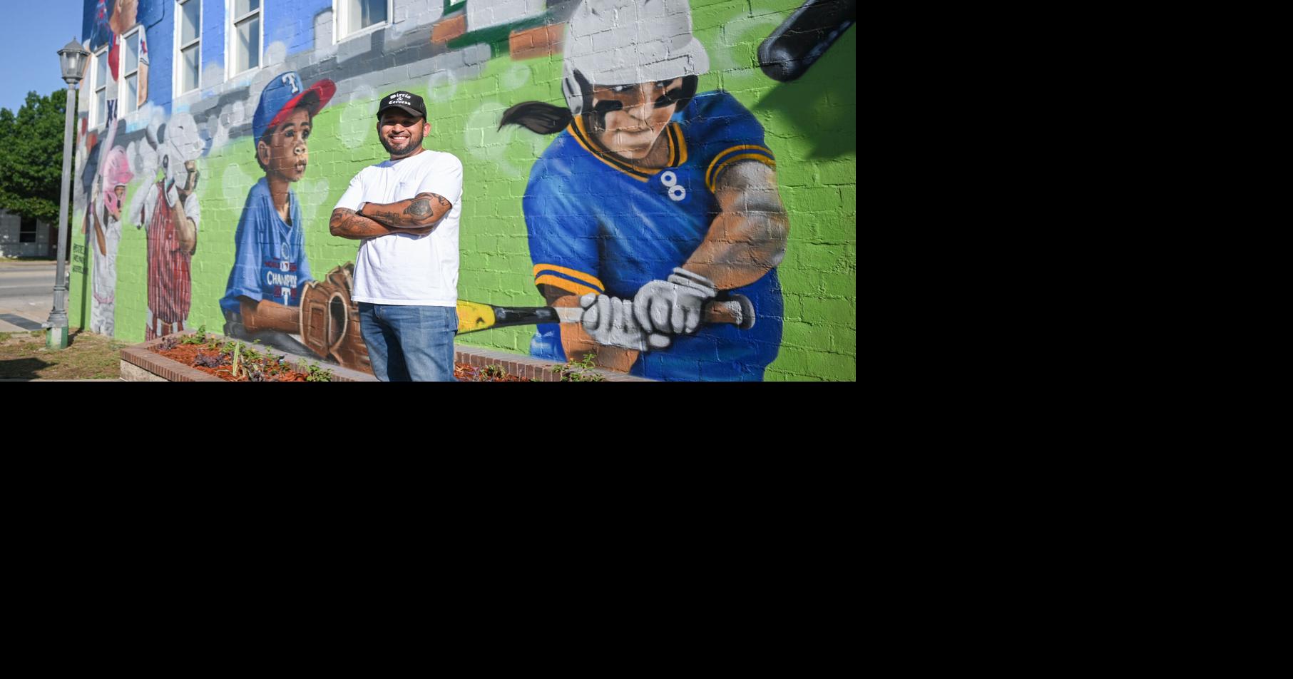 Fort Worth artist unveils Texas Rangers, MLB mural ahead of All-Star ...