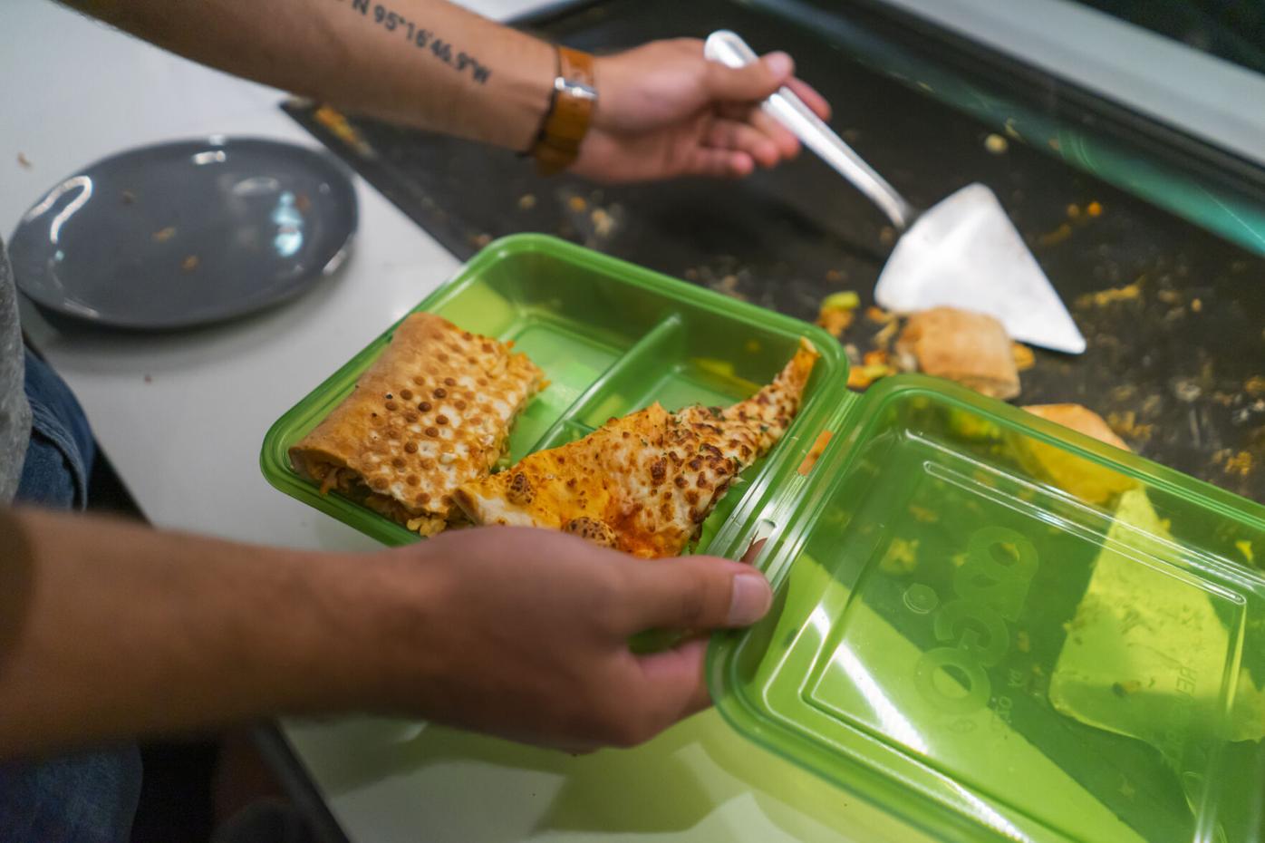 Reusable containers in, BYO mugs out during COVID dining services  operations