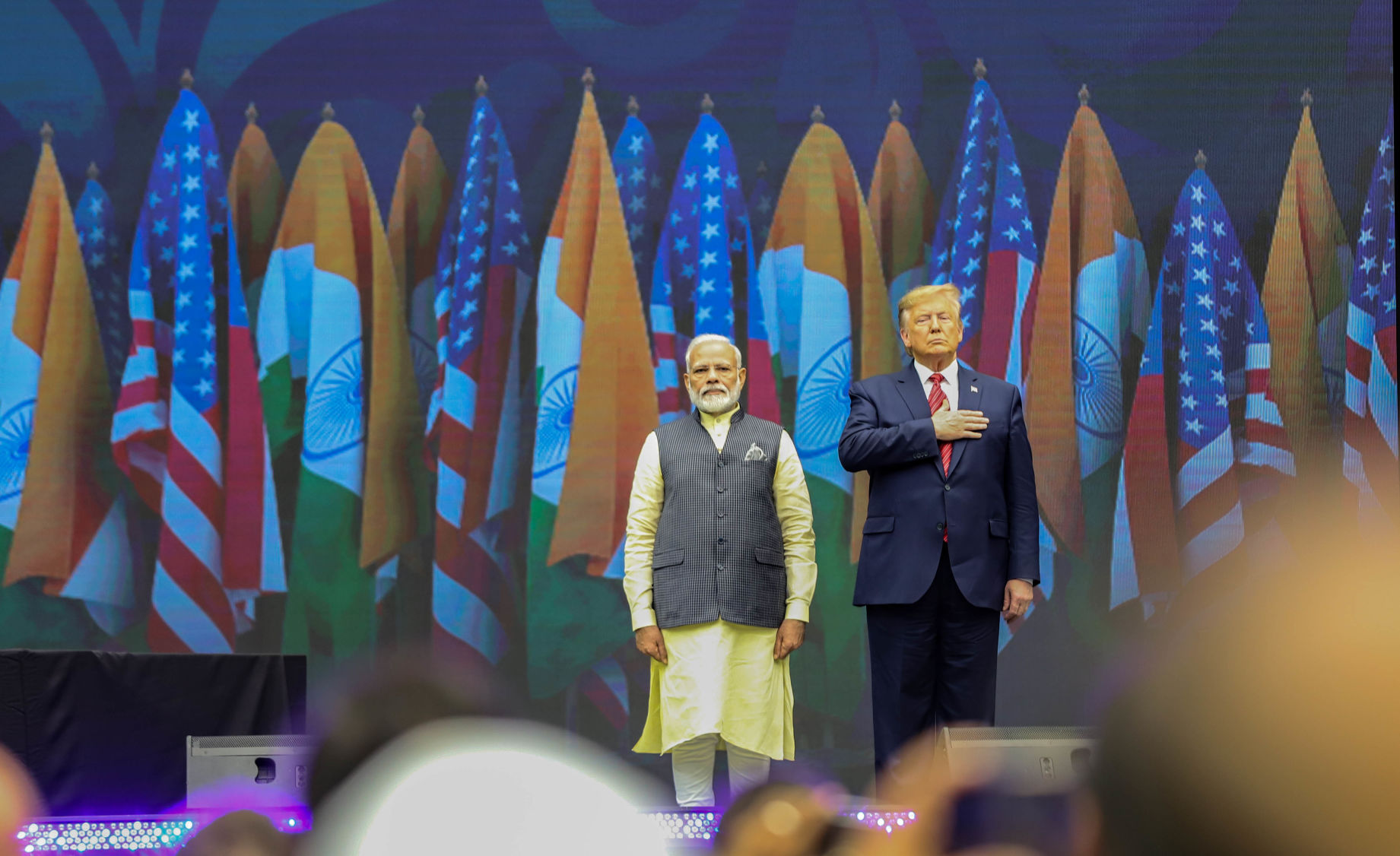 Photos: President Donald Trump, Indian Prime Minister Narendra Modi meet at Howdy Modi Community Summit