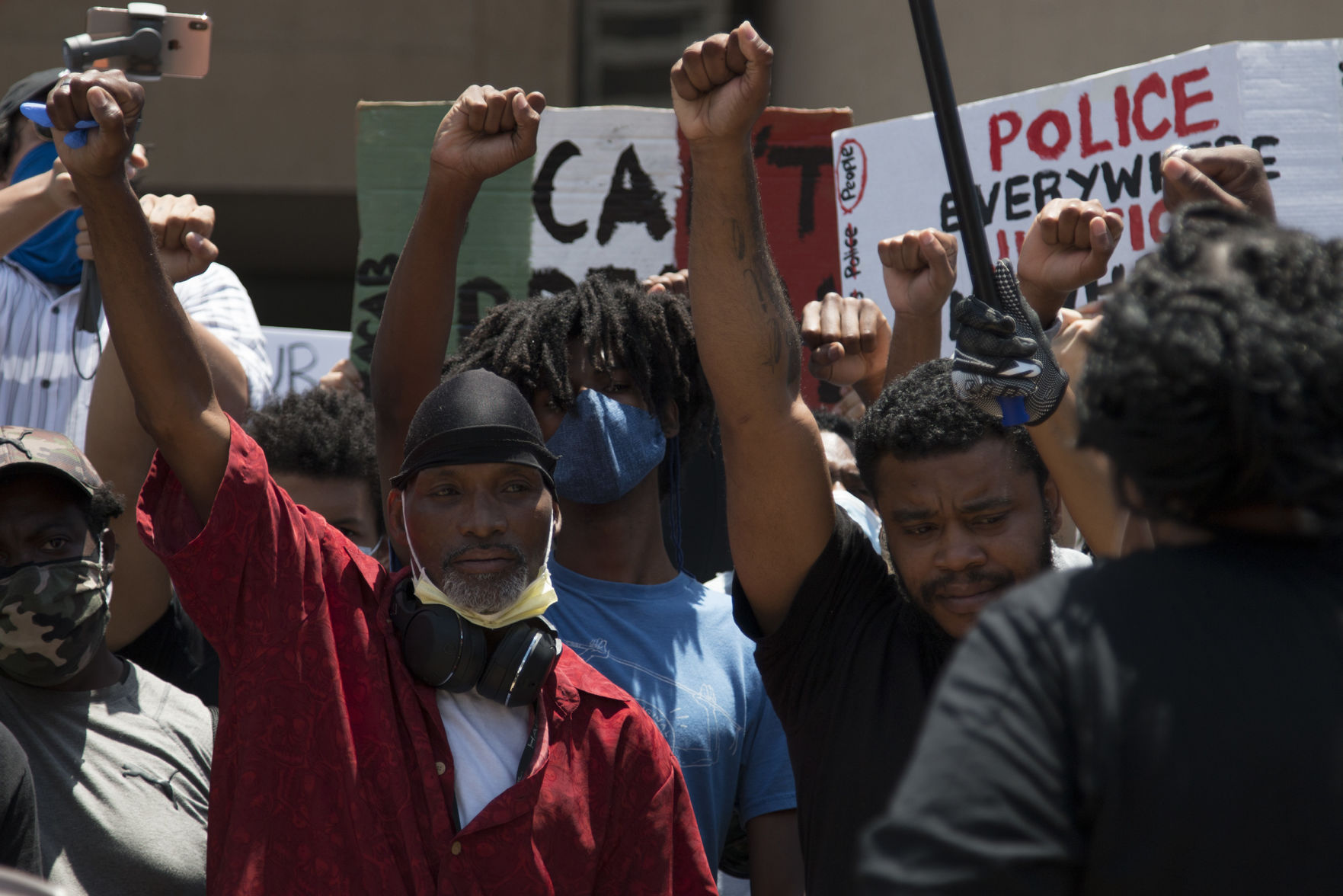Photos: Downtown Dallas streets see hundreds protest George Floyd's death, racial injustice