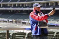 Near-capacity crowd gathers at Globe Life Field as Rangers fans