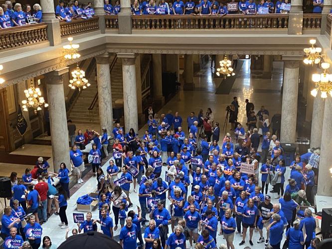 Abortion opponents take to Statehouse in session's second day, Politics