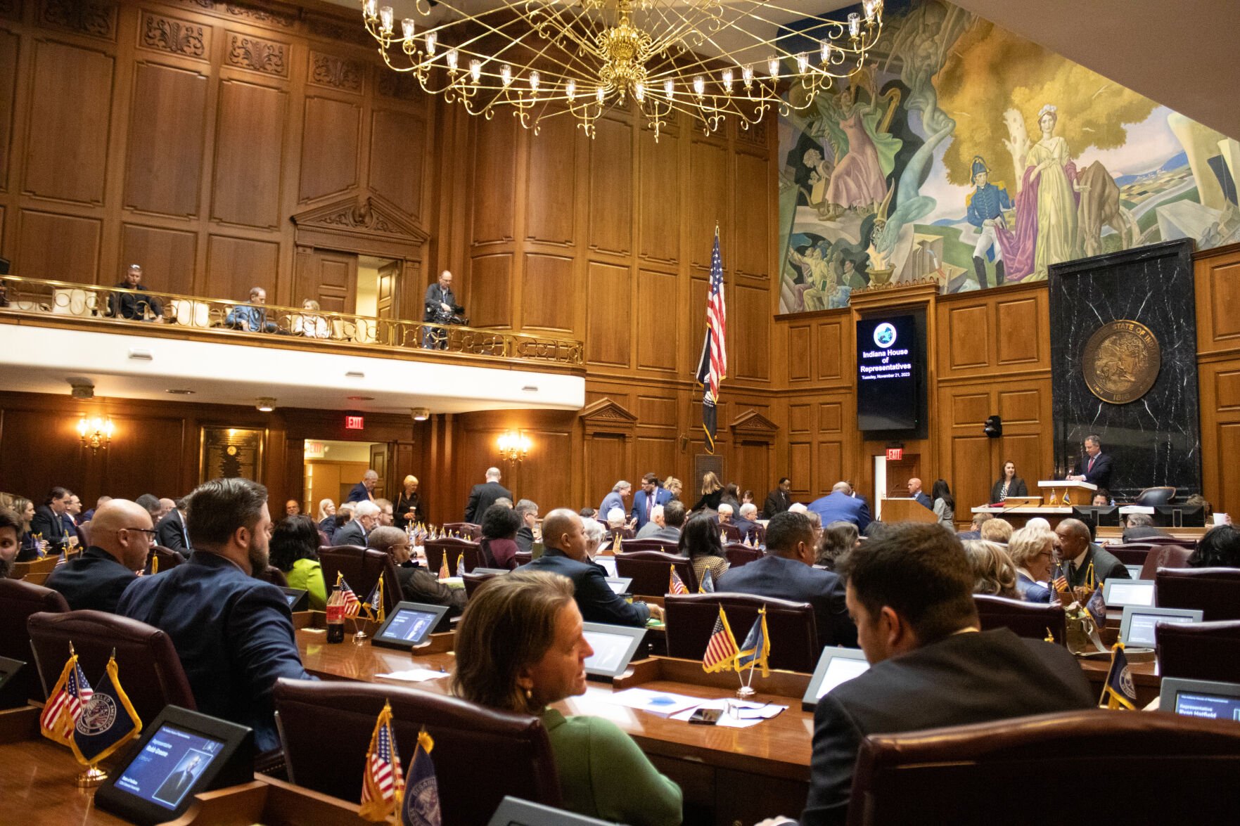 Indiana S Lawmakers Return To The Statehouse For Organization Day And A   655d432e91b89.image 