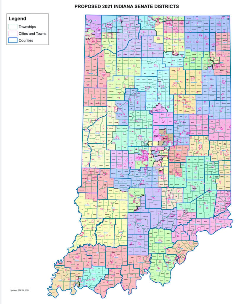 Indiana Representative District Map Senate Republicans Redraw 8 Marion County Districts; Amended Map Will Need  House Concurrence | Elections | Thestatehousefile.com