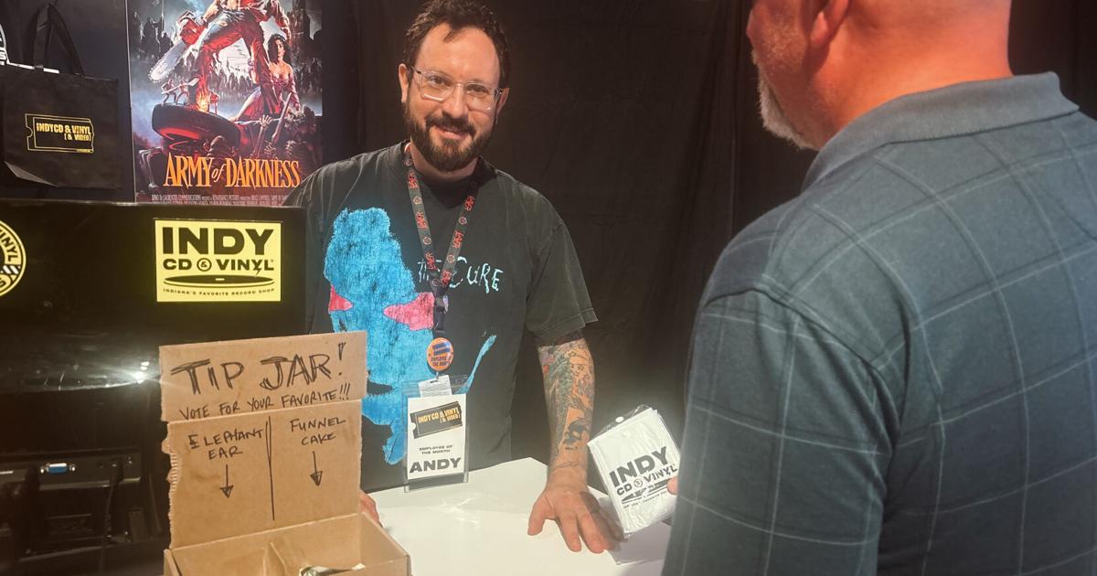 The state fair's pop-up vinyl shop offers nostalgia and a return to physical media