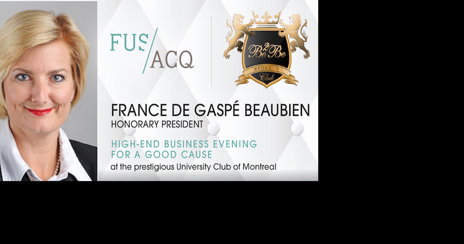France de Gaspé Beaubien Honorary President of Business & Pleasure