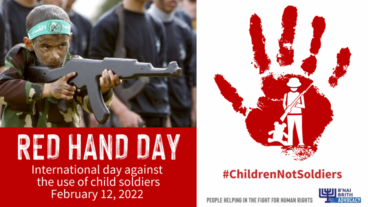 B'nai Brith launches petition denouncing use of child soldiers on Red Hand Day | News |