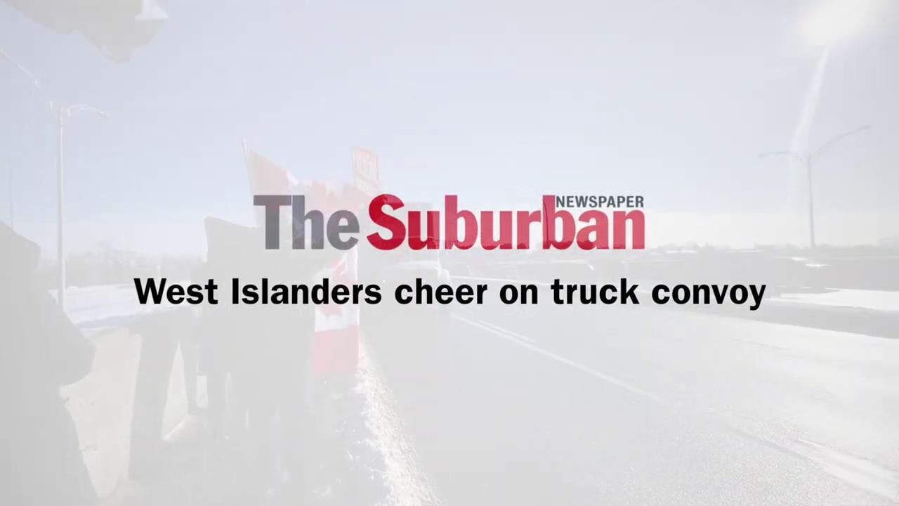 West Islanders Cheer On Truck Convoy | West Island News | Thesuburban.com