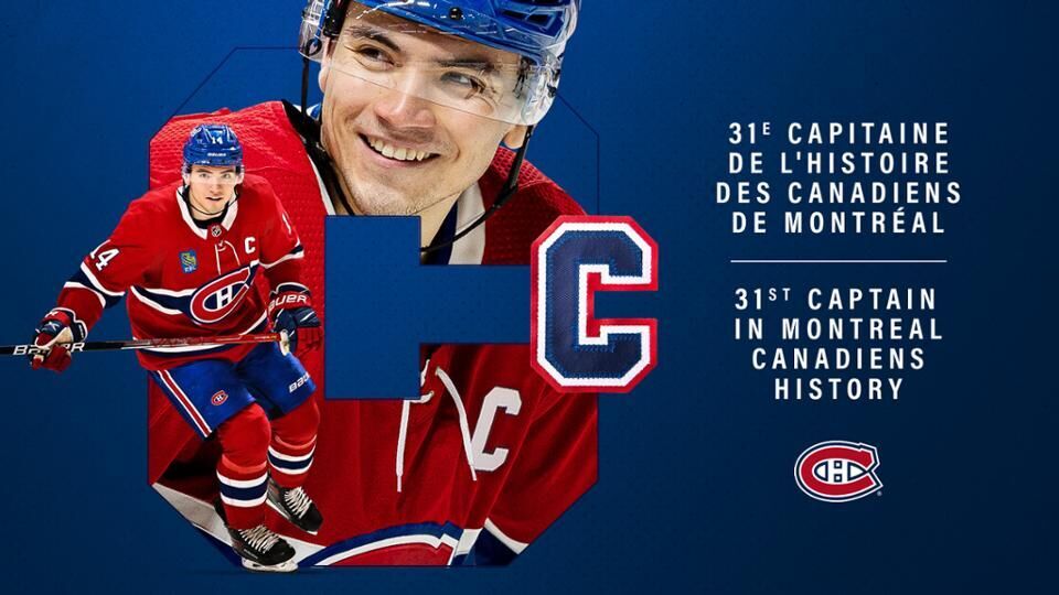 Nick Suzuki named 31st captain in Canadiens history