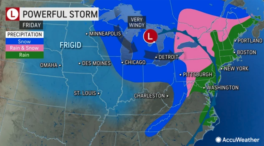 Powerful winter storm forecast for portions of Ontario and Quebec