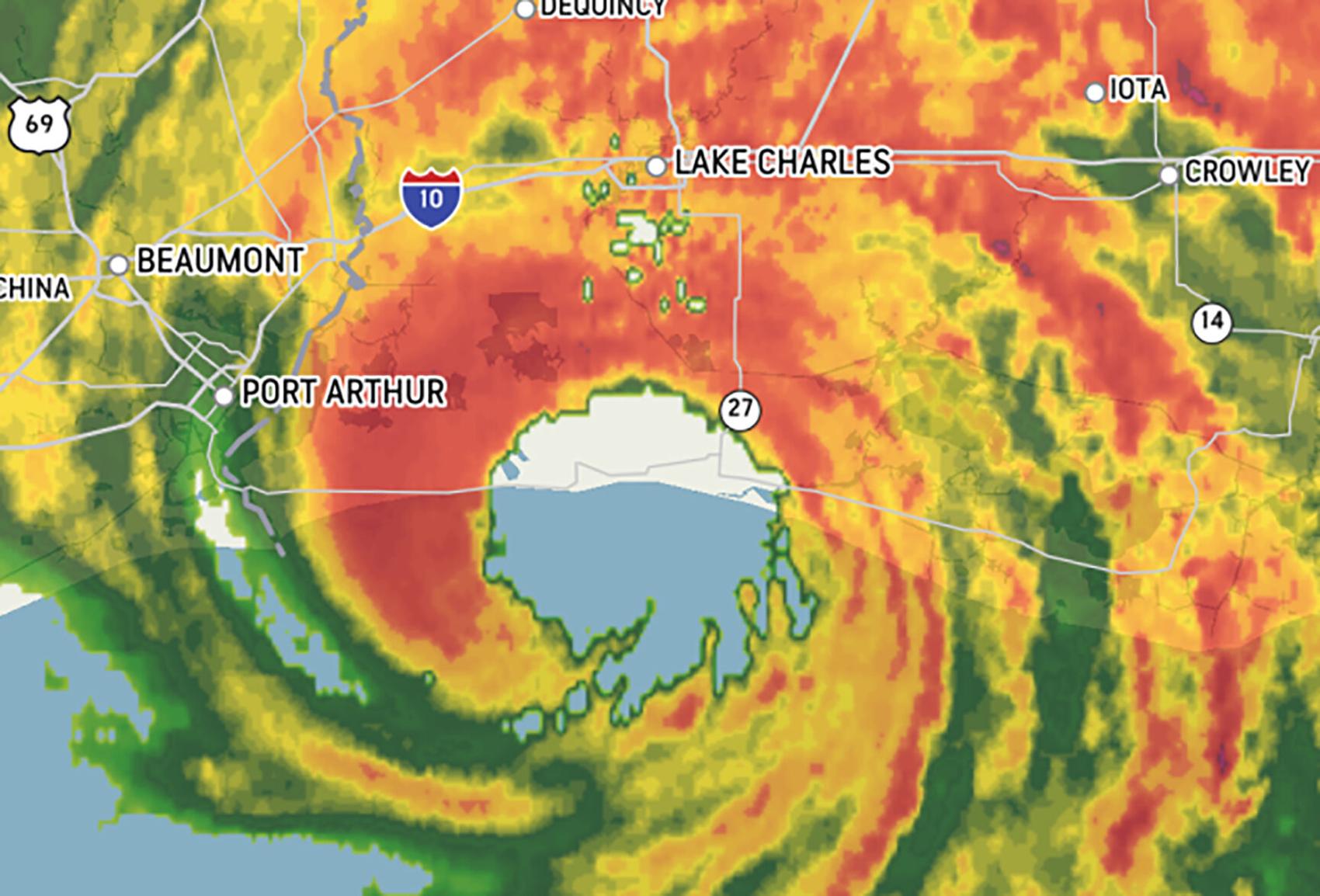 Hurricane Laura devastates Lake Charles, Louisiana Suburban Weather