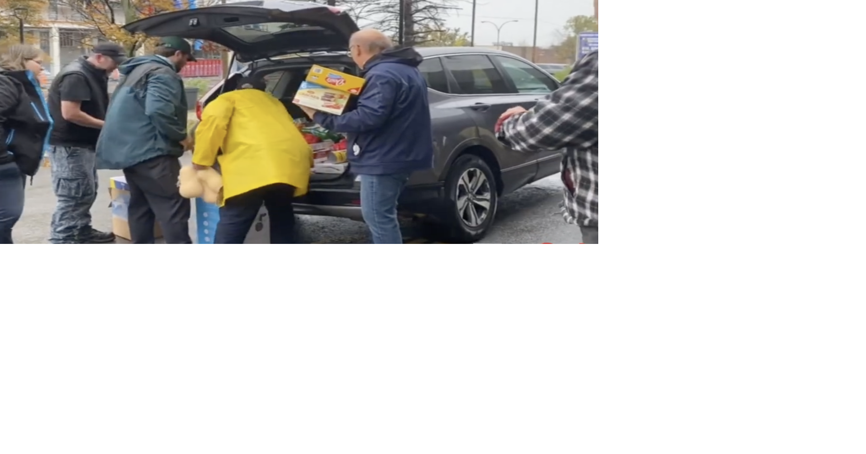 Drivethru food drive in PointeClaire helps restock WI food banks