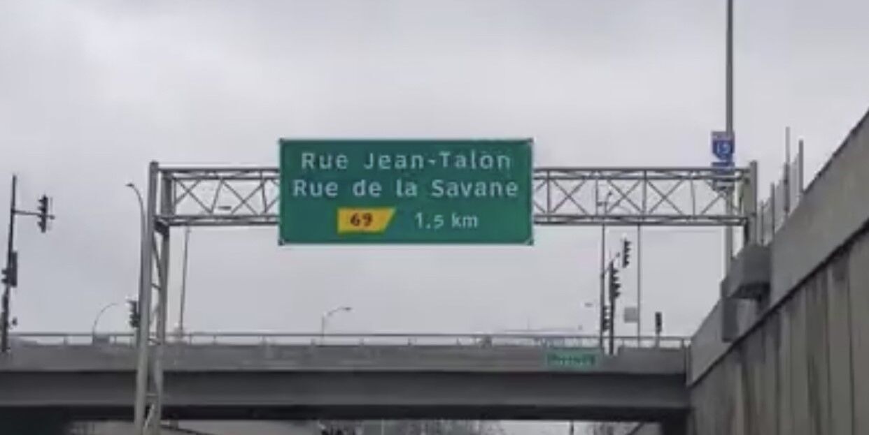 Road closure on Decarie from Saint Jacques to Jean Talon exits