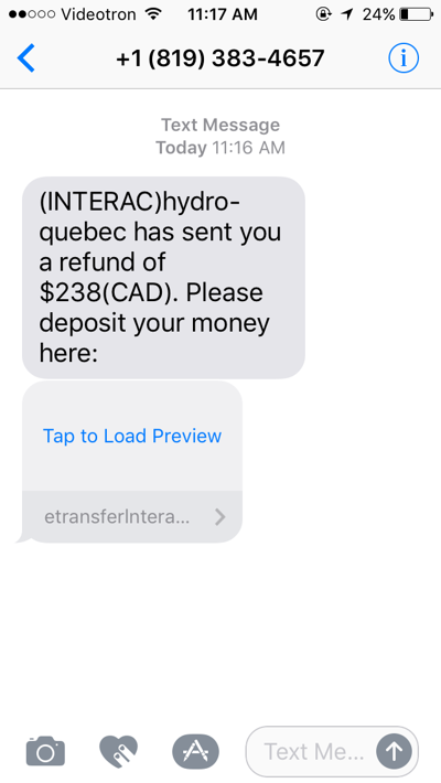 Hydro Text Scam City News Thesuburban Com