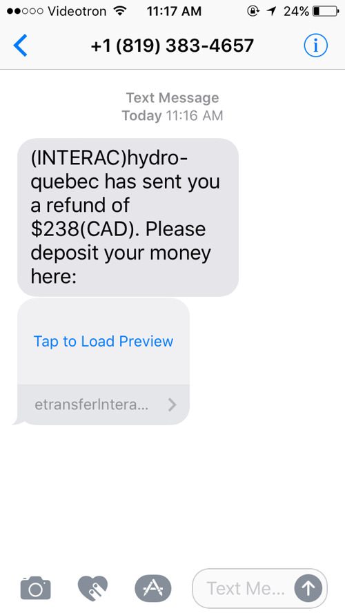 Hydro Text Scam City News Thesuburban Com