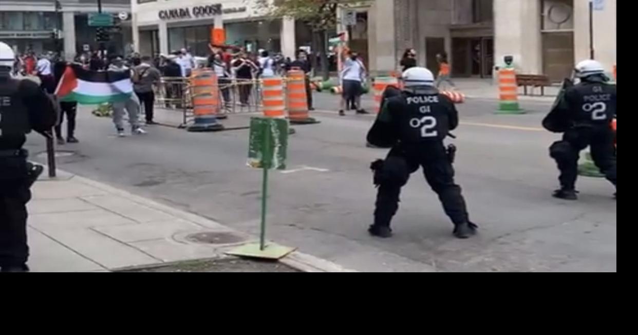 Palestinian protestors violently attack Montreal's Israel ...
