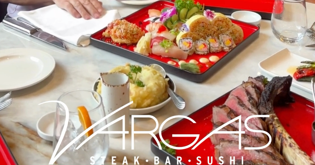 Mike has  a “Tomahawk” of a time at Vargas Steakhouse & Sushi