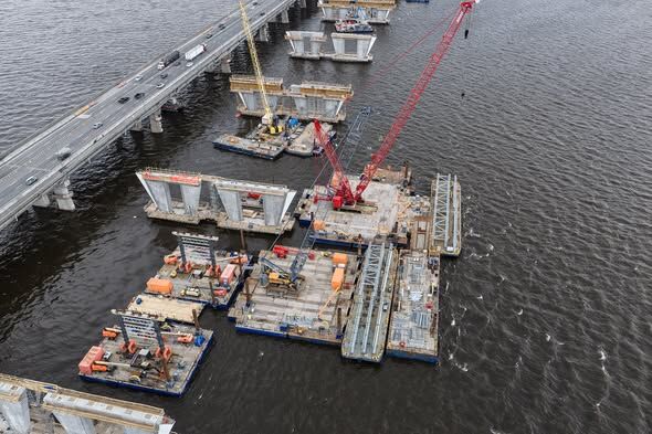 Pour decisions? Not here: bridge work ramps up near Senneville