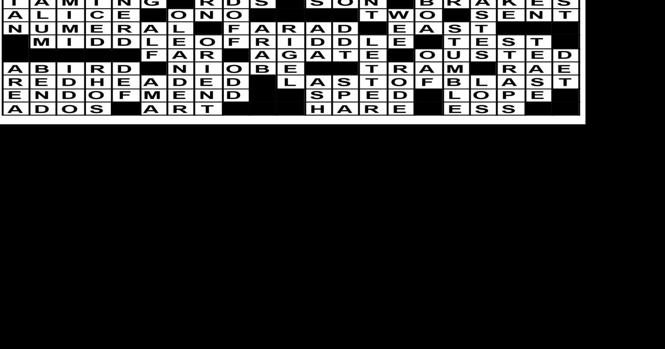 Alphabet Soup Crossword Solution Fun