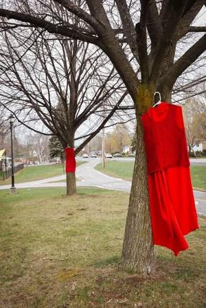 Pincourt marks Red Dress Day with public displays 2