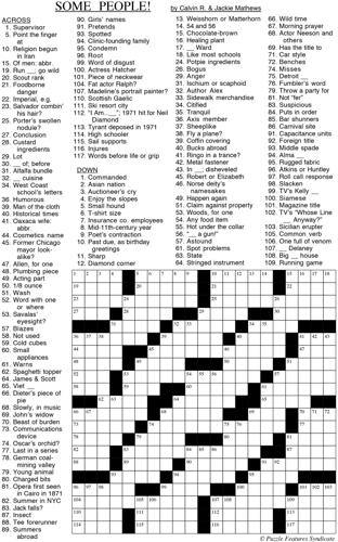 Some People! The Suburban Crossword Puzzle | Fun ...