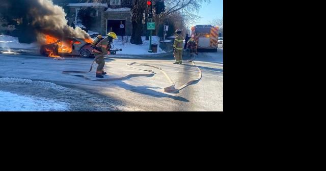Car fire in Hampstead - Vimarsana News
