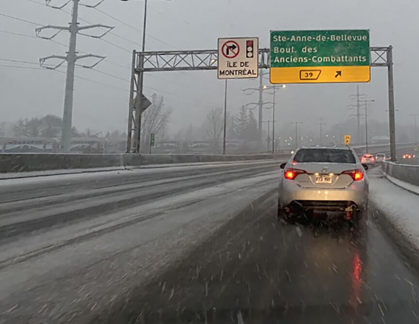 First Snow Of The Season Falling Across The Montreal Region | Suburban ...