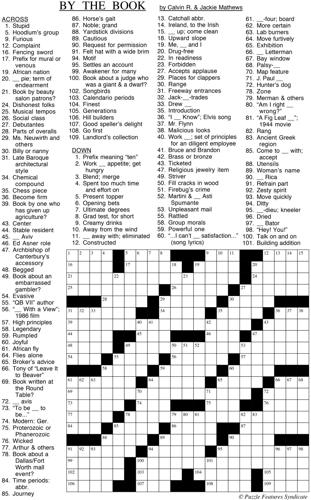 By the Book Crossword Puzzle | Fun | thesuburban.com