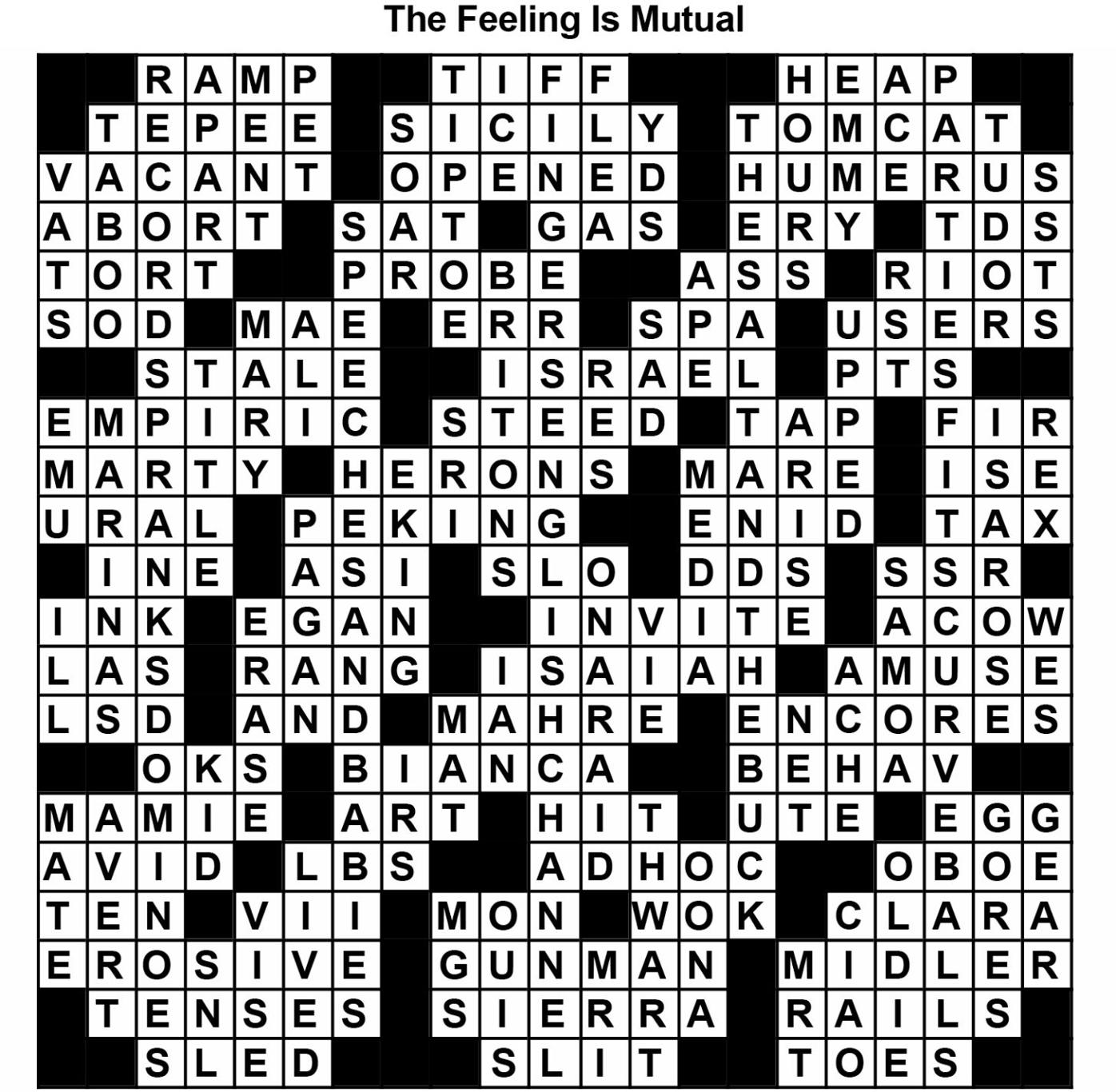 The Feeling Is Mutual Solution | Fun | thesuburban.com