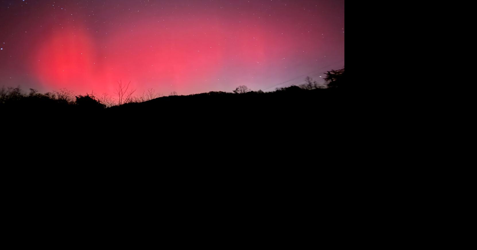 Northern Lights illuminate skies over Western North Carolina