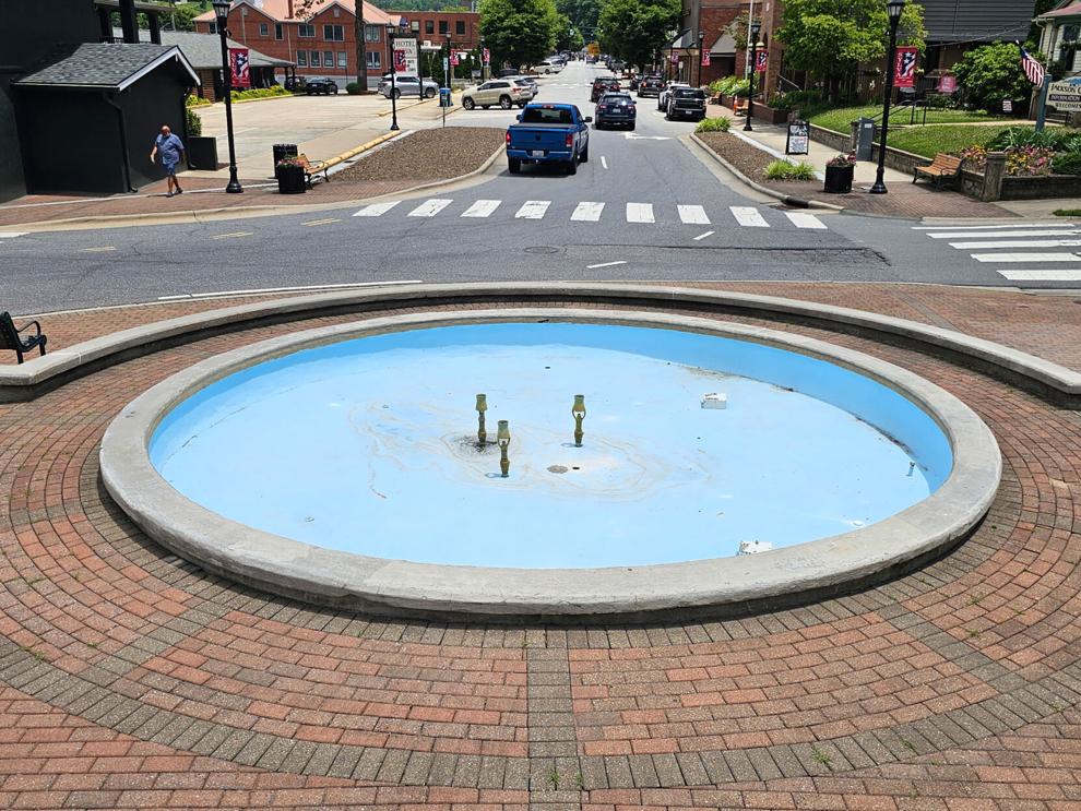 Town looks at options for leaking fountain
