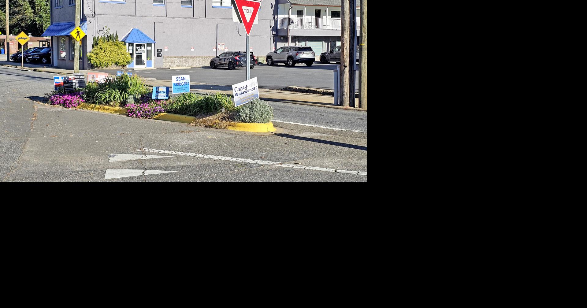 Just leave the campaign signs alone