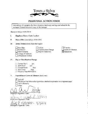 Lambert Personnel Action Form Top Stories Thesylvaherald Com