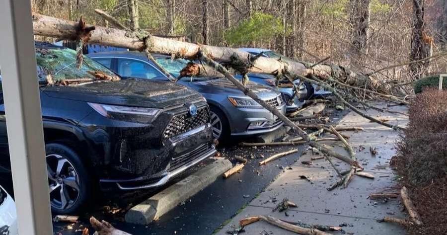 Storm causes trouble, property damage