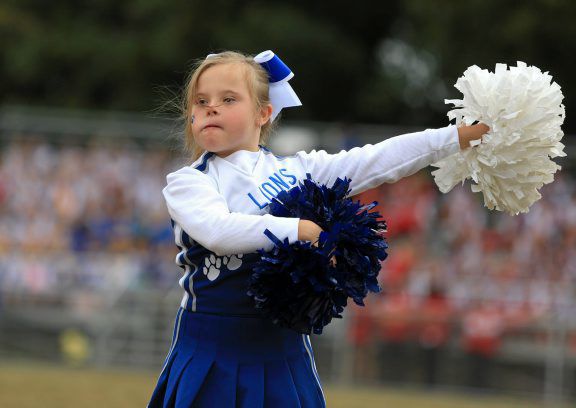 Blue and White Cheerleader Costume -   Israel