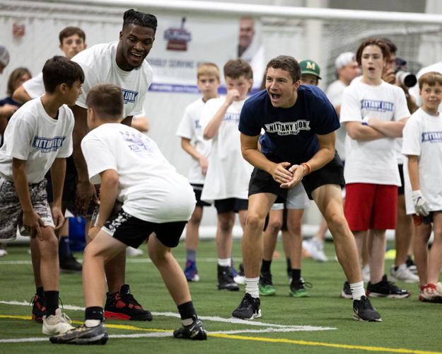 Penn State football players hold camp at Riverfront Sports Complex in