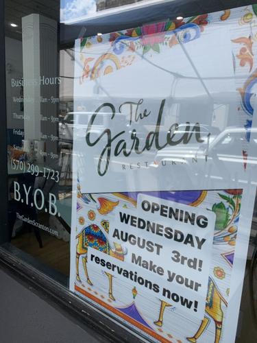 The Garden Mediterranean Restaurant will reopen Aug. 3, 2022 at its new location at 431 Lackawanna Ave. and North Washington Avenue in downtown Scranton.