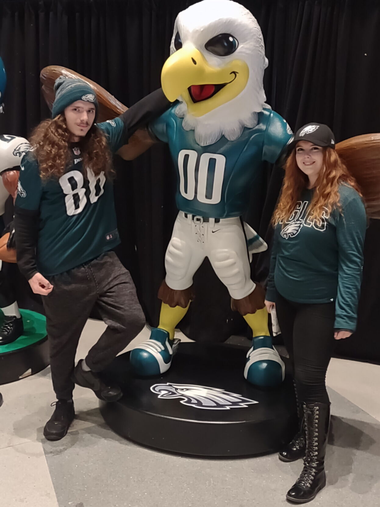 Philadelphia Eagles Mascot Swoop Reacts During Editorial Stock Photo -  Stock Image