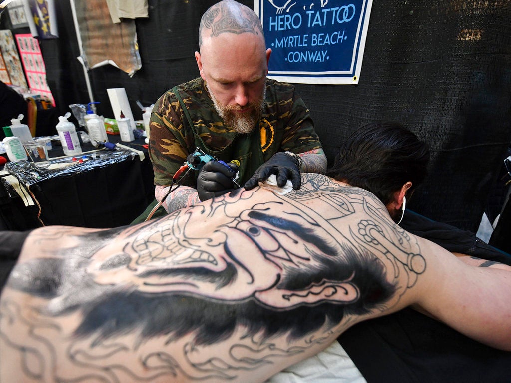 PHOTOS: Ink flying at Electric City Tattoo Convention | News |  citizensvoice.com