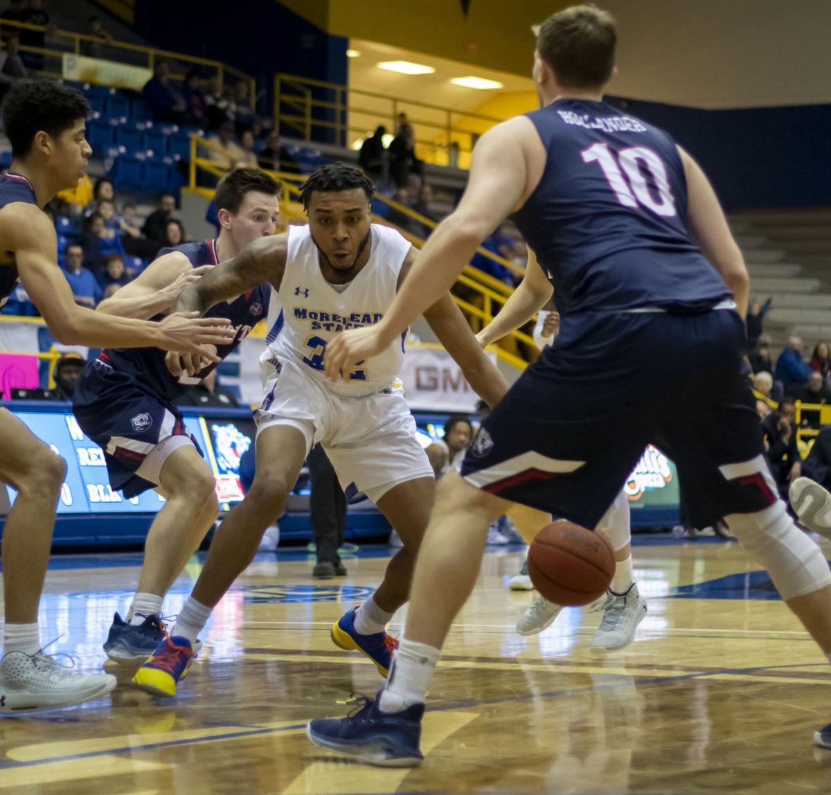 Men S Basketball Sees Improved Offense But Eagles Succumb To
