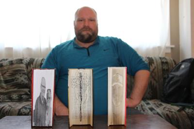 Carving a niche: Forest City artist gets creative with books