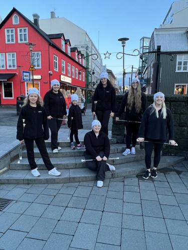 Twirlerettes perform in Iceland