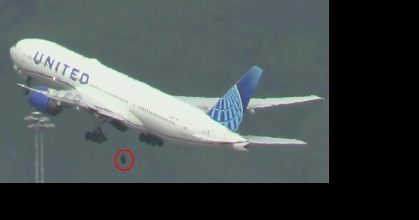 Moment wheel falls off Boeing plane mid-take off